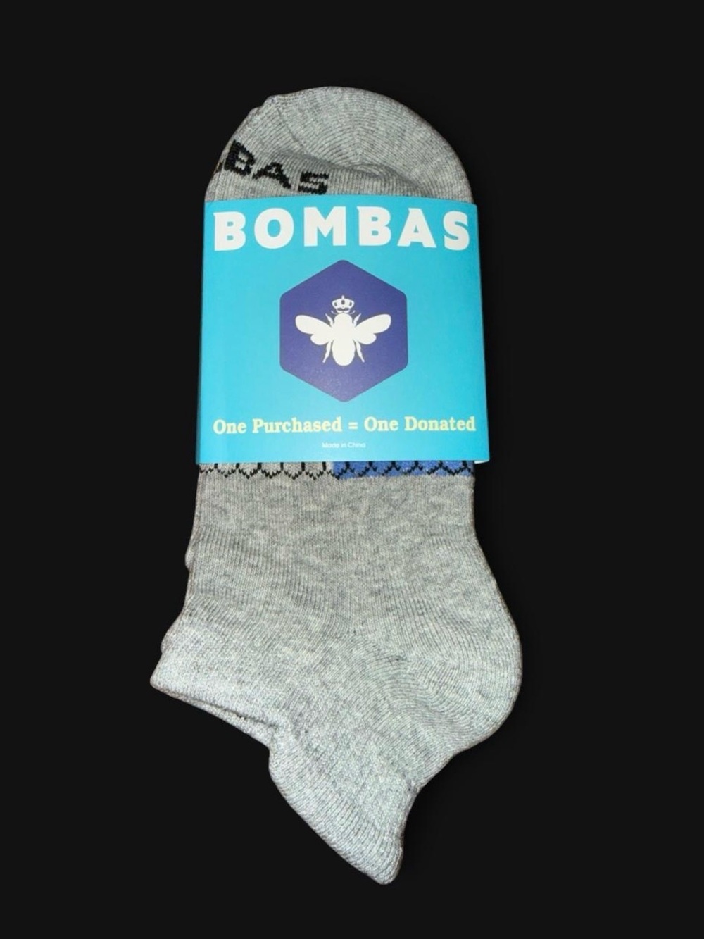 Bombas No-Show Socks in Light Gray